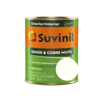 Tinta Suvinil Cobre & Rende Muito Branco Neve 900ml Tinta Suvinil Cobre & Rende Muito Branco Neve 900ml