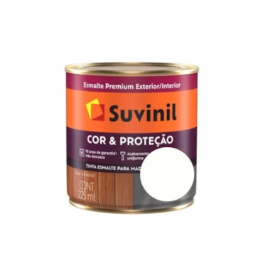 Tinta Suvinil Esmalte Cor e Proteção Brilhante Branco Neve 225ml Tinta Suvinil Esmalte Cor e Proteção Brilhante Branco Neve 225ml