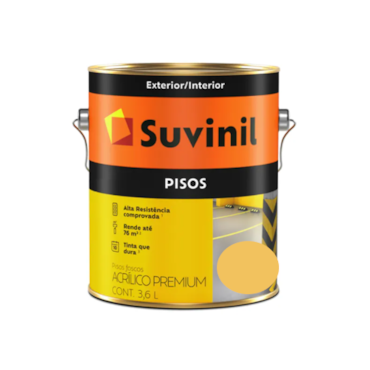 Tinta Suvinil Pisos Amarelo Demarcação Galão 3,6L