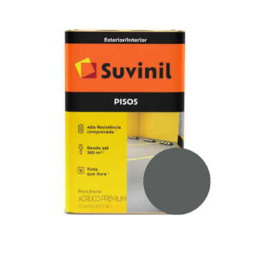 Tinta Suvinil Pisos Cinza Escuro Latão 18L