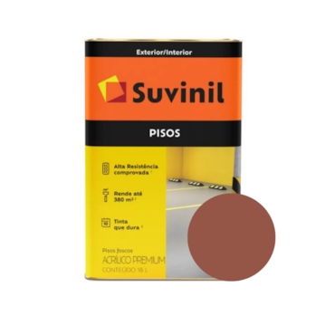 Tinta Suvinil Pisos Cor Cerâmica Latão 18L Tinta Suvinil Pisos Cor Cerâmica Latão 18L