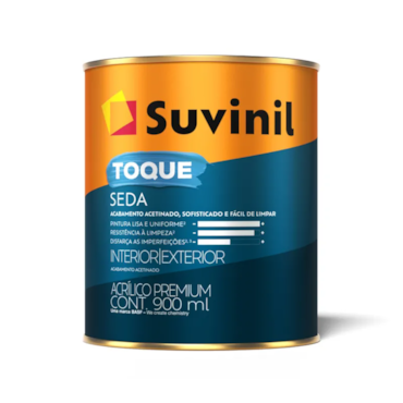 Tinta Suvinil Toque Seda Acetinado Galão Branco 3,6L