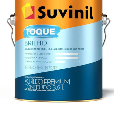 Tinta Toque Brilho Acrílico Branco Neve Suvinil 3,6L