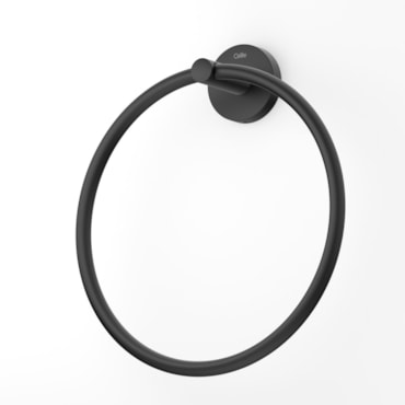 Toalheiro Anel Celite Nova City Preto Matte