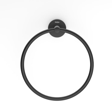 Toalheiro Anel Celite Nova City Preto Matte