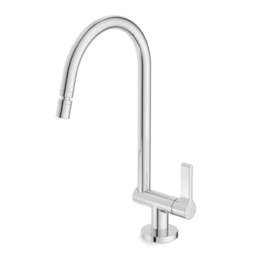 Torneira Celite para Cozinha de Mesa Lix Bica Articulada Cromado