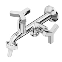 Torneira Celite UP para Tanque E Máquina de Parede Cromado