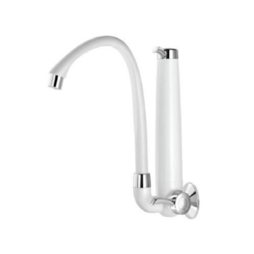 Torneira Com Purificador de Agua Parede - Branco e Cromado Torneira Com Purificador de Agua Parede - Branco e Cromado