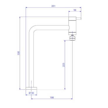 Torneira De Mesa De 90 Graus Com Bica Móvel Para Cozinha Link Cromado