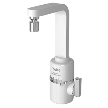 Torneira de Mesa Hydra Slim Multitemperatura 4T Branca 127V/5500W Torneira de Mesa Hydra Slim Multitemperatura 4T Branca 127V/5500W