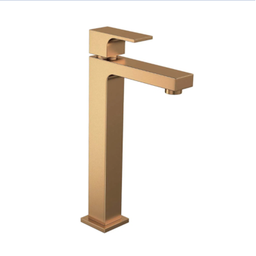 Torneira de Mesa Lavatório Bica Alta Deca Unic Gold Matte Torneira de Mesa Lavatório Bica Alta Deca Unic Gold Matte