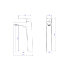Torneira Misturador de Mesa para Banheiro Deca Bica Alta Level Monocomando