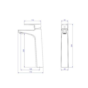 Torneira Misturador de Mesa para Banheiro Deca Bica Alta Level Monocomando
