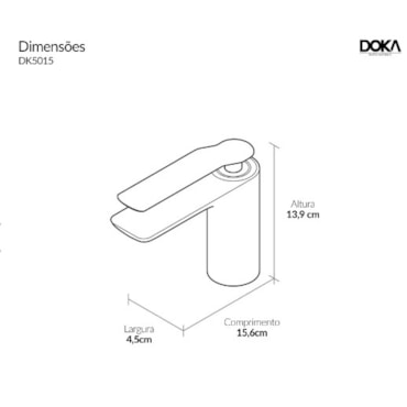 Torneira Misturadora Monocomando para Lavatório Rainbow Brushed Nickel