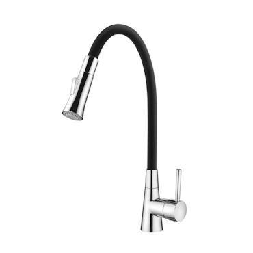 Torneira Monocomando Lorenzetti Loren Flex Cromado e Black