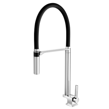 Torneira para Cozinha Docol Doc de Mesa Bica Alta Cromado/Preta Torneira para Cozinha Docol Doc de Mesa Bica Alta Cromado/Preta