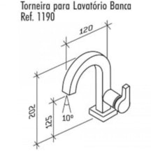 Torneira Para Lavatório De Mesa Bica Alta Creato Cromado