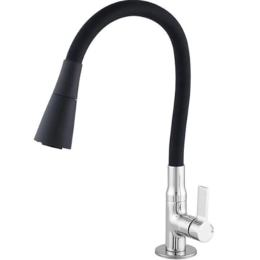 Torneira Talita para Cozinha Bica Móvel Flexível Preta Torneira Talita para Cozinha Bica Móvel Flexível Preta
