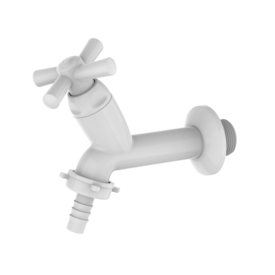Torneira Tigre Cross para Tanque e Máquina Branca 10cm
