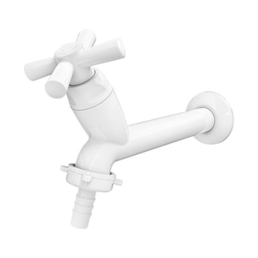 Torneira Tigre Cross para Tanque e Máquina Branca 15cm