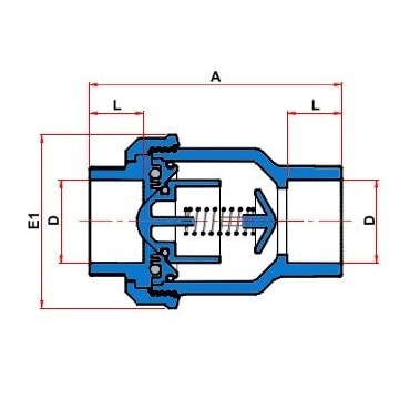 Válvula de Retenção Soldável Tigre 60MM