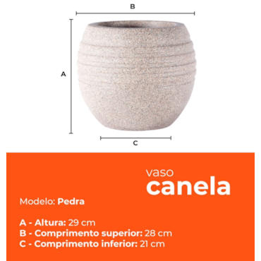 Vaso Canela Pedra 29