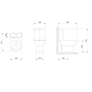 Vaso Sanitário Para Caixa Acoplada Smart Pergamon