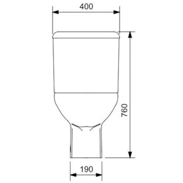 Vaso Sanitário Para Caixa Azalea Plus Pergamon