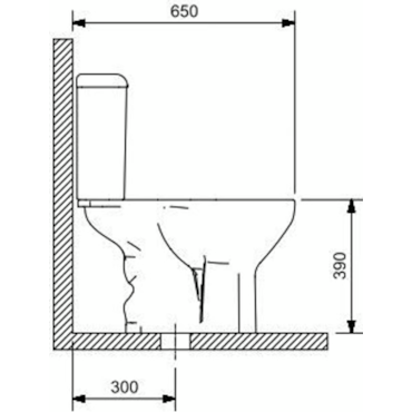 Vaso Sanitário Para Caixa Azalea Plus Pergamon