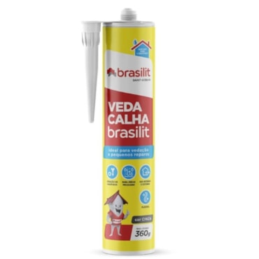 Veda Calha Brasilit Cinza 360g Quartzolit