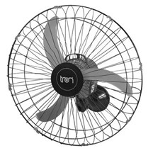 Ventilador De Parede Oscilante 60Cm 127V - Preto