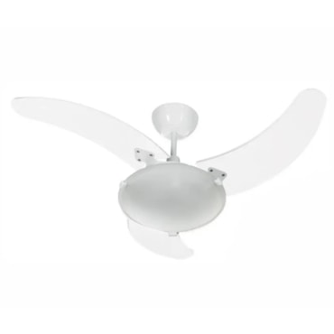 Ventilador de Teto Tron Aura Com 3 Pás Branco e Transparente 127V Ventilador de Teto Tron Aura Com 3 Pás Branco e Transparente 127V