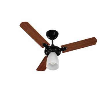 Ventilador de Teto Tron Marbela 3 Pás 127V Preto/Verniz Ventilador de Teto Tron Marbela 3 Pás 127V Preto/Verniz