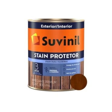 Verniz Suvinil Stain Protetor Acetinado Imbuia Litro 900ml Verniz Suvinil Stain Protetor Acetinado Imbuia Litro 900ml